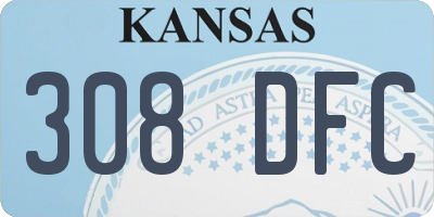 KS license plate 308DFC