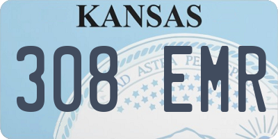 KS license plate 308EMR