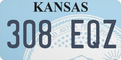 KS license plate 308EQZ