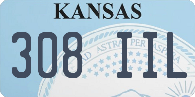 KS license plate 308IIL