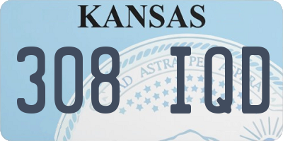KS license plate 308IQD