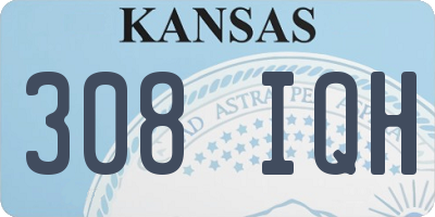 KS license plate 308IQH
