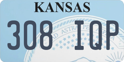 KS license plate 308IQP