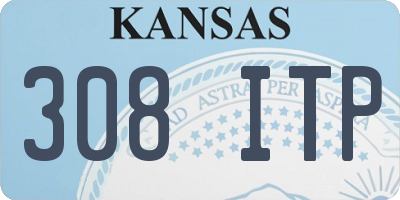 KS license plate 308ITP