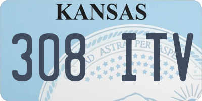 KS license plate 308ITV