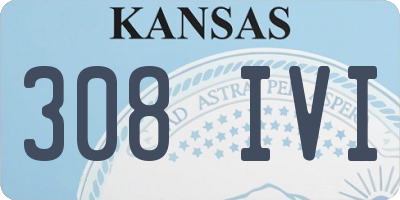 KS license plate 308IVI