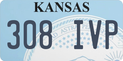 KS license plate 308IVP