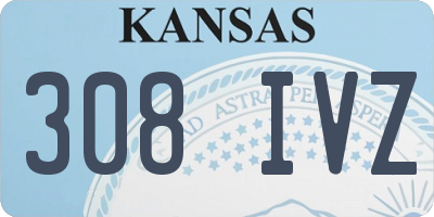 KS license plate 308IVZ