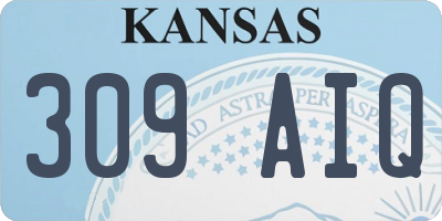 KS license plate 309AIQ