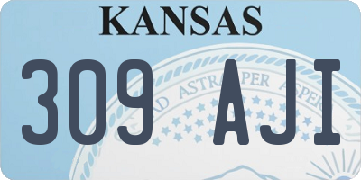 KS license plate 309AJI