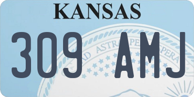 KS license plate 309AMJ