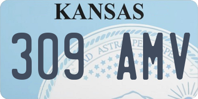 KS license plate 309AMV