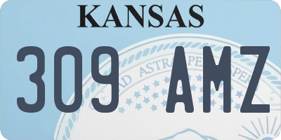 KS license plate 309AMZ