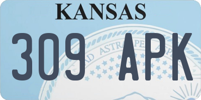 KS license plate 309APK
