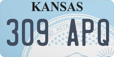 KS license plate 309APQ