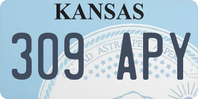 KS license plate 309APY