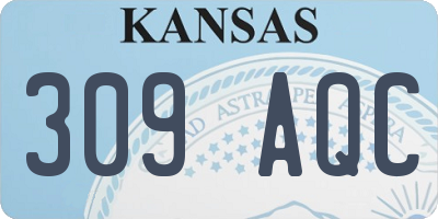 KS license plate 309AQC