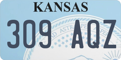 KS license plate 309AQZ