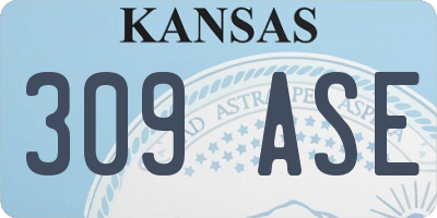 KS license plate 309ASE