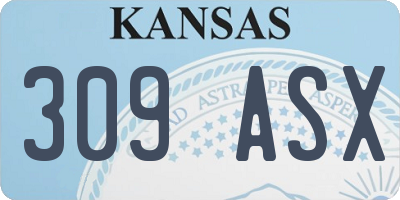 KS license plate 309ASX