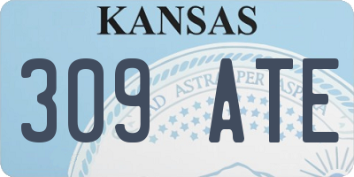 KS license plate 309ATE