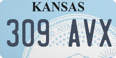 KS license plate 309AVX