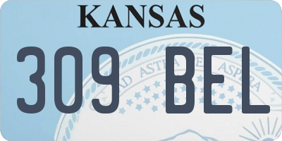 KS license plate 309BEL