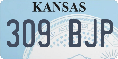 KS license plate 309BJP