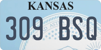KS license plate 309BSQ
