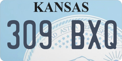 KS license plate 309BXQ