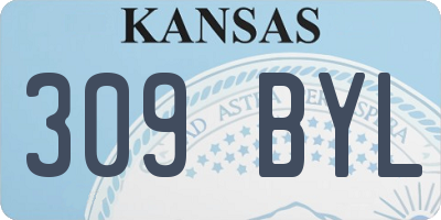 KS license plate 309BYL