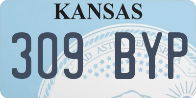 KS license plate 309BYP