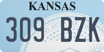 KS license plate 309BZK