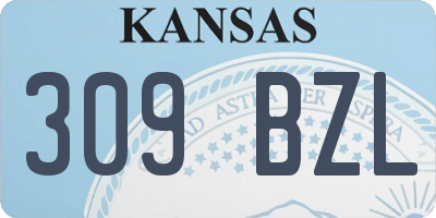 KS license plate 309BZL