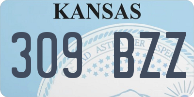 KS license plate 309BZZ
