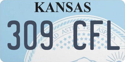 KS license plate 309CFL