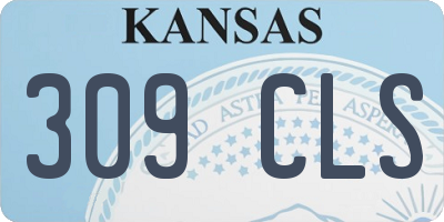 KS license plate 309CLS