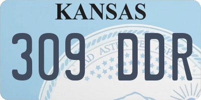 KS license plate 309DDR