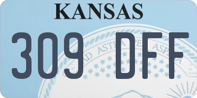 KS license plate 309DFF