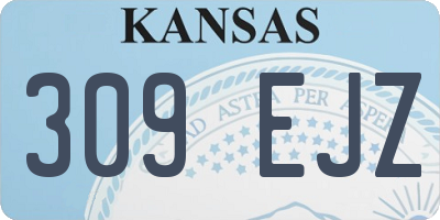 KS license plate 309EJZ