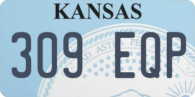 KS license plate 309EQP