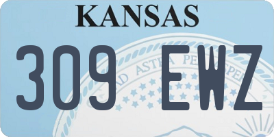 KS license plate 309EWZ