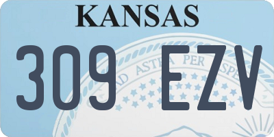 KS license plate 309EZV
