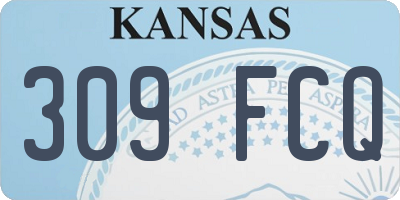 KS license plate 309FCQ