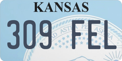 KS license plate 309FEL