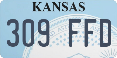 KS license plate 309FFD