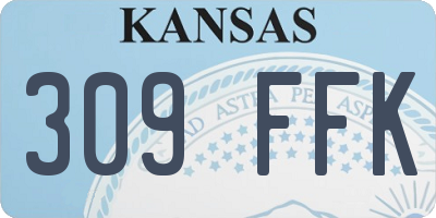 KS license plate 309FFK