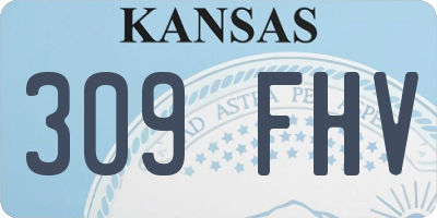 KS license plate 309FHV
