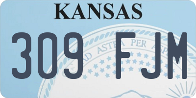 KS license plate 309FJM