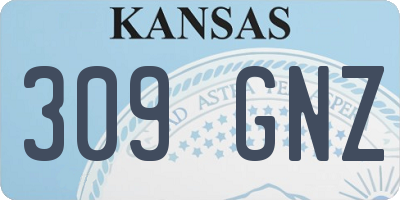KS license plate 309GNZ